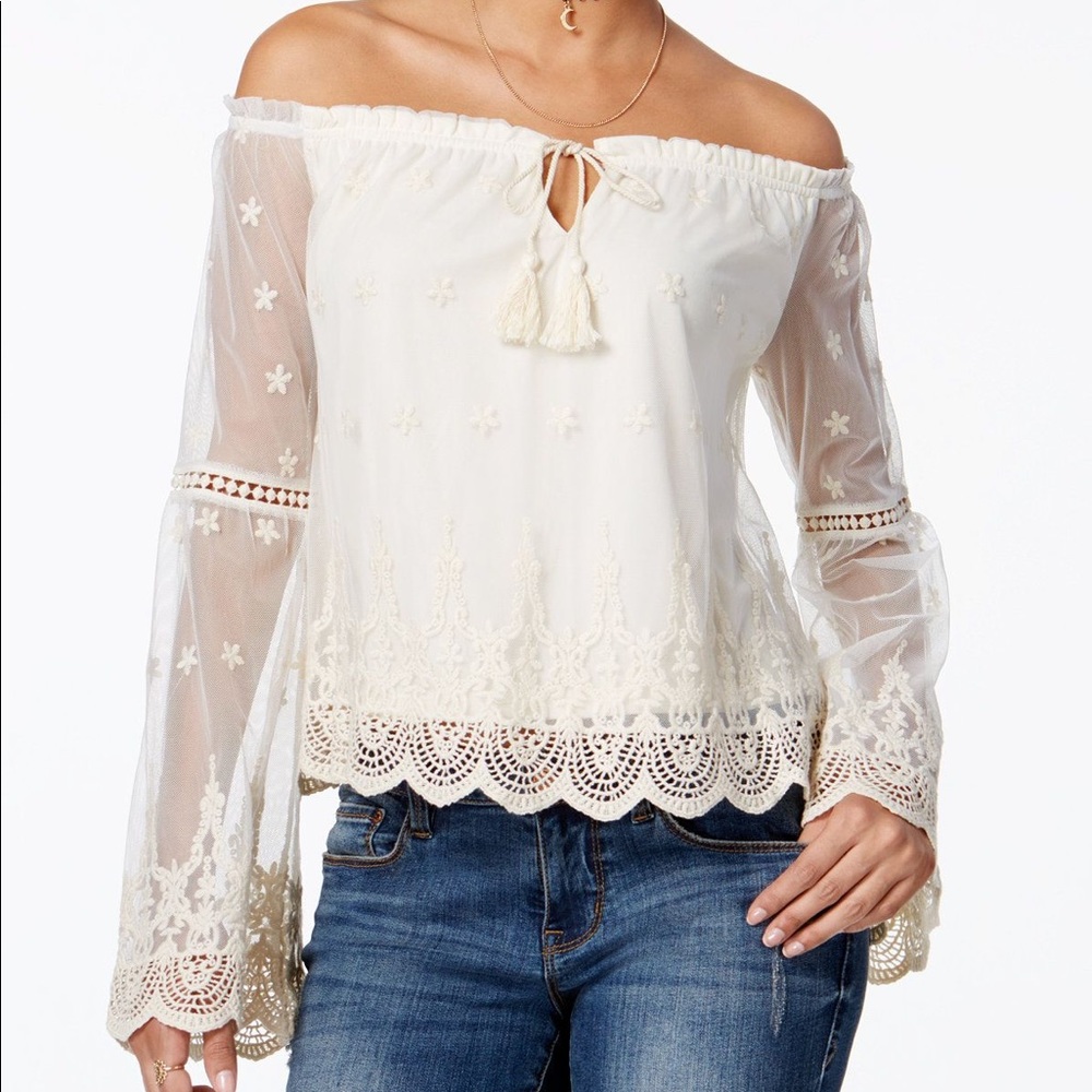 American Rag Off-The-Shoulder Peasant Top